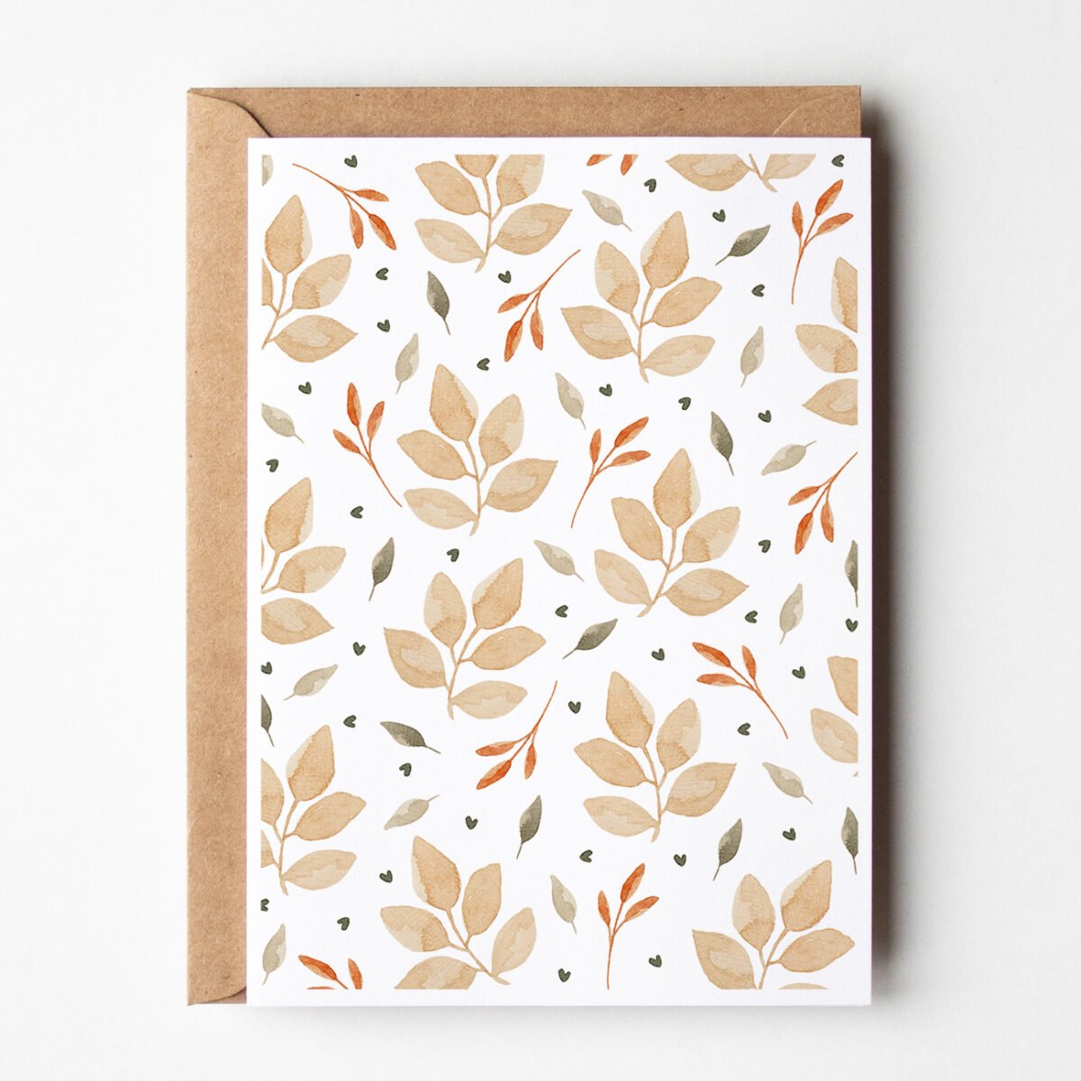 carte feuilles sauvages