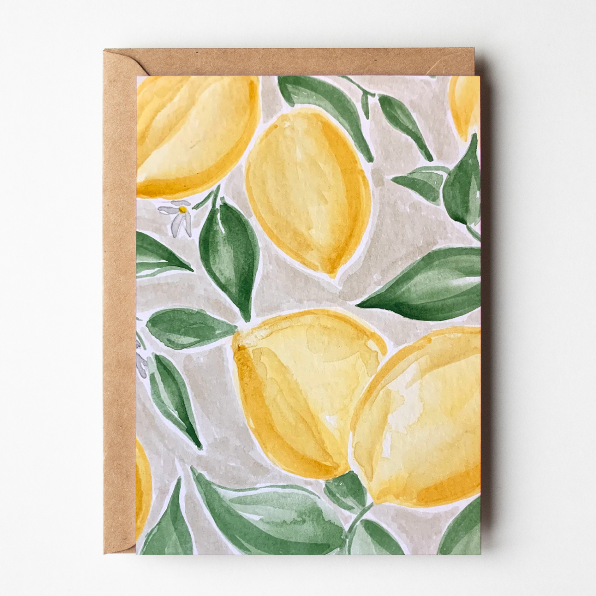 carte citrons jaunes