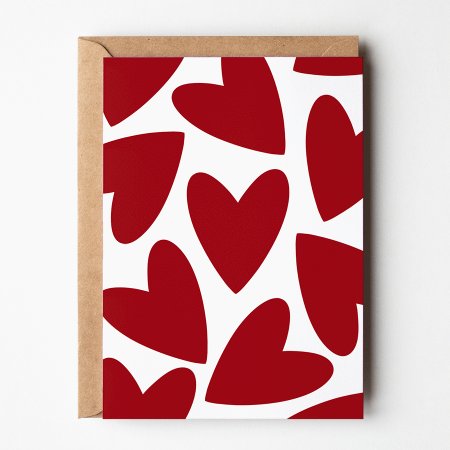 carte coeurs je t'aime