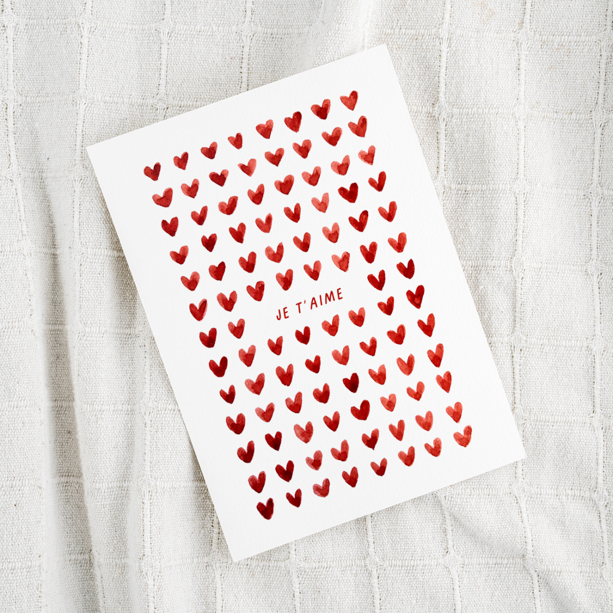 carte coeurs je t'aime