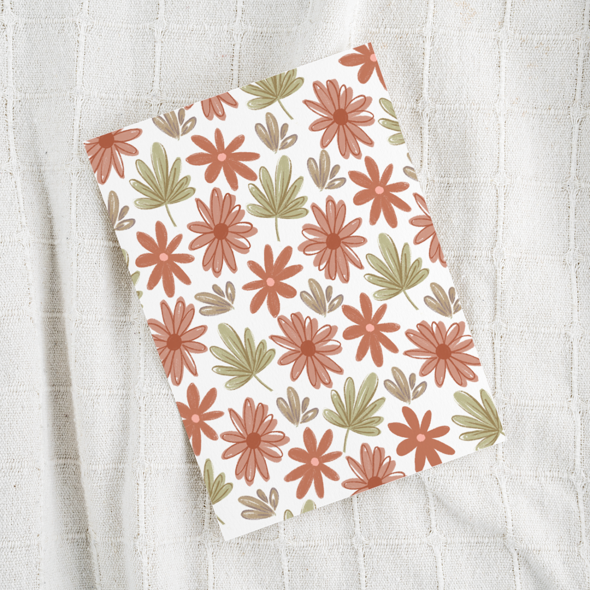 carte fleurs illustration