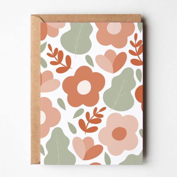 carte illustration fleurs