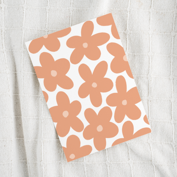 carte fleurs oranges