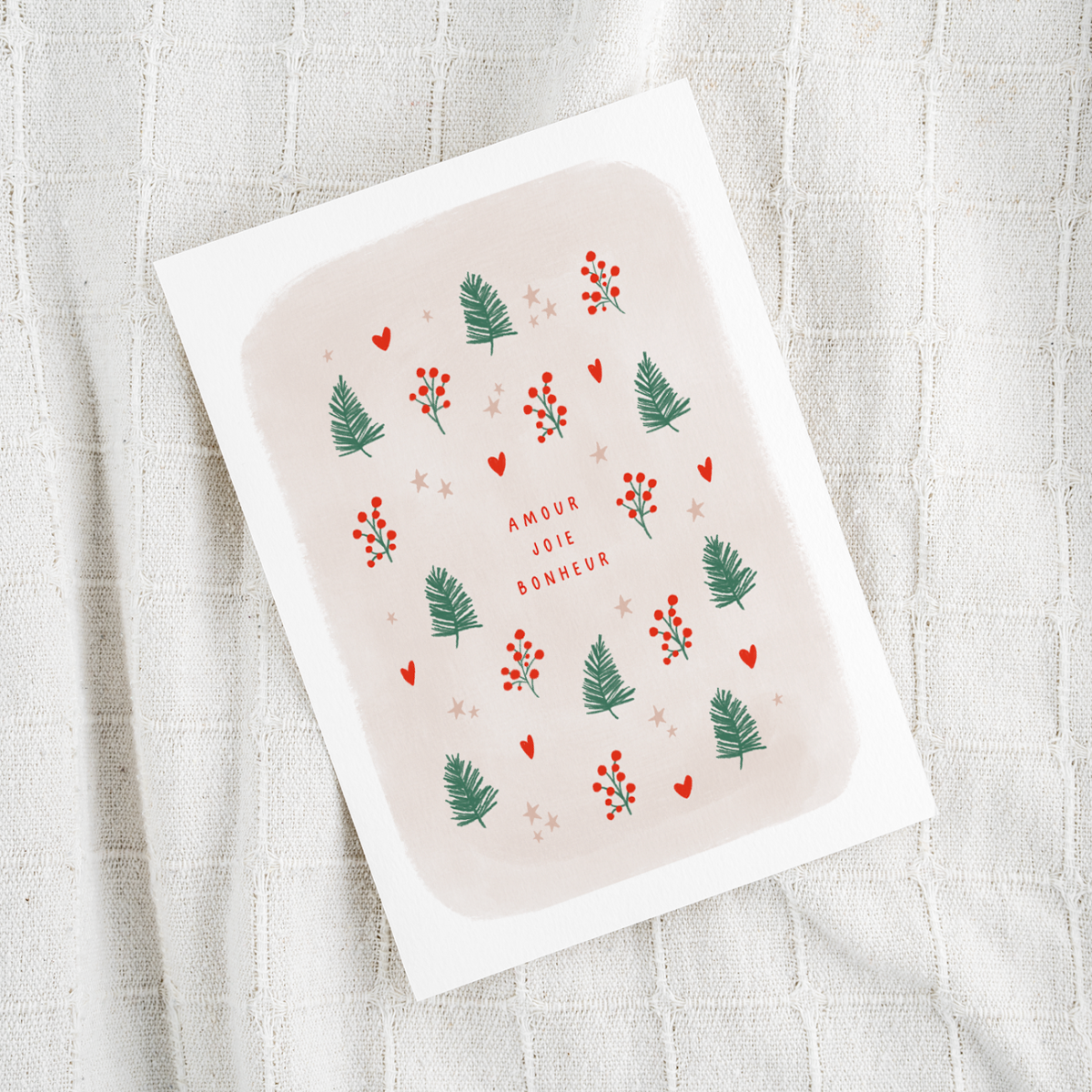 carte de voeux amour joie bonheur