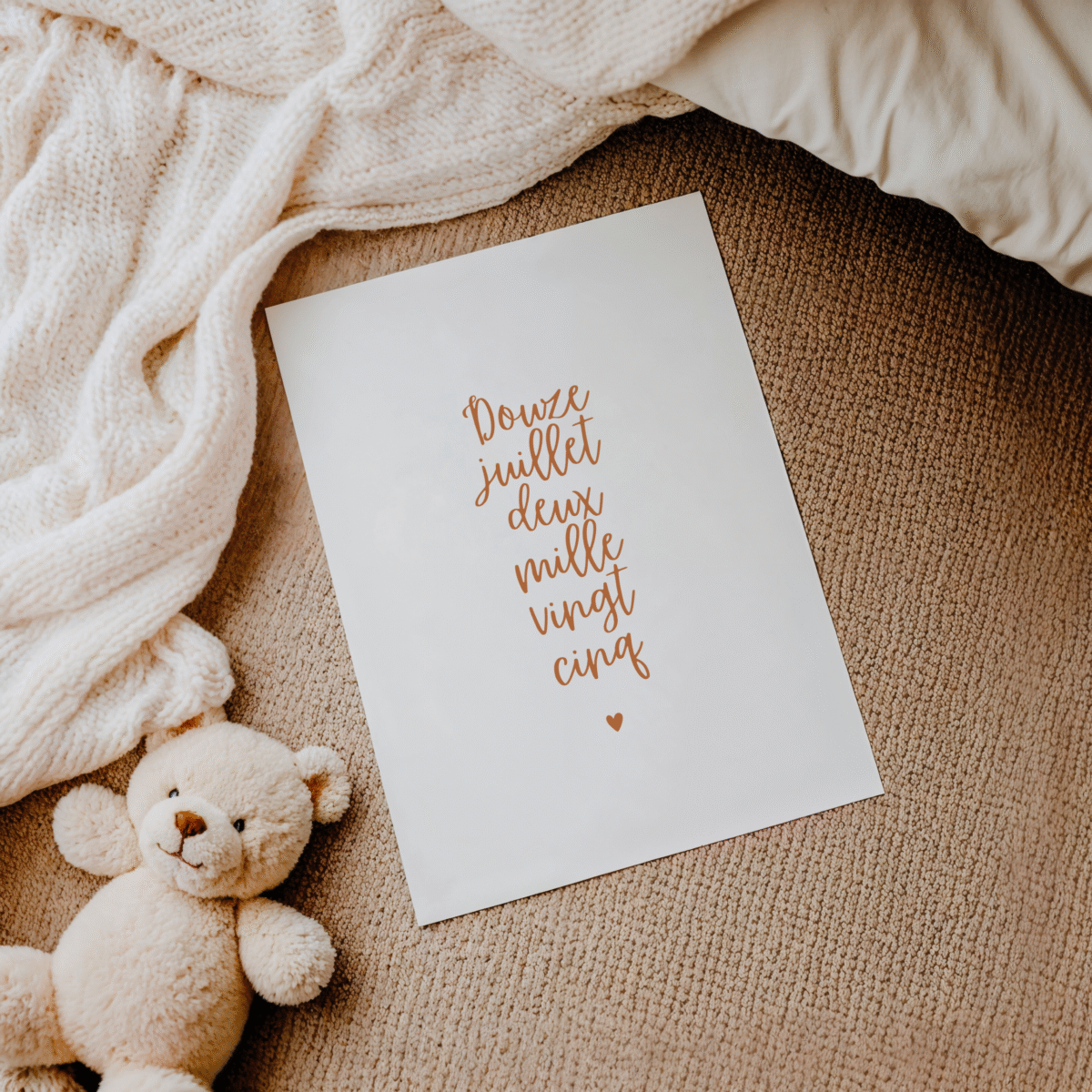 affiche cadeau de naissance