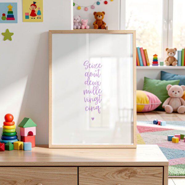 affiche enfant personnalisée