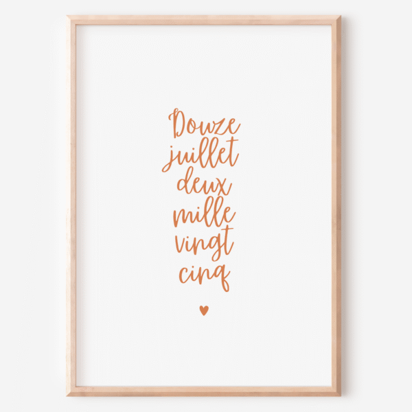 affiche date de mariage