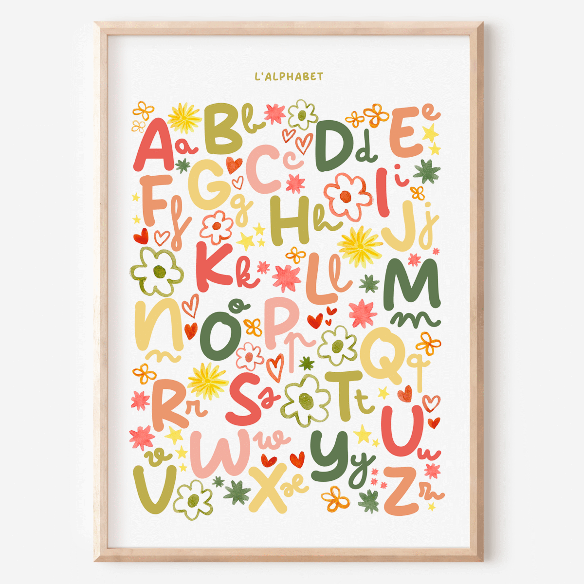affiche pour enfant alphabet