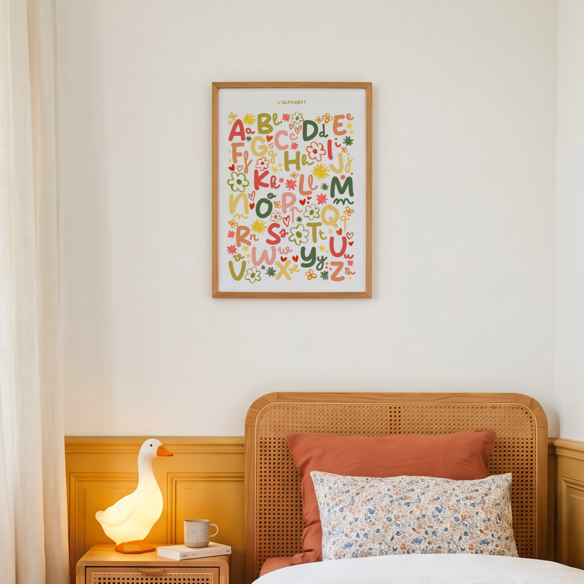 affiche alphabet enfant chambre