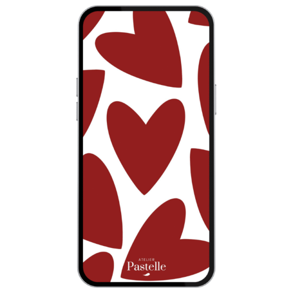 fond d'écran gratuit avec coeurs