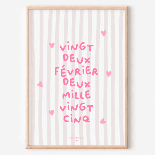 affiche personnalisée pour enfant