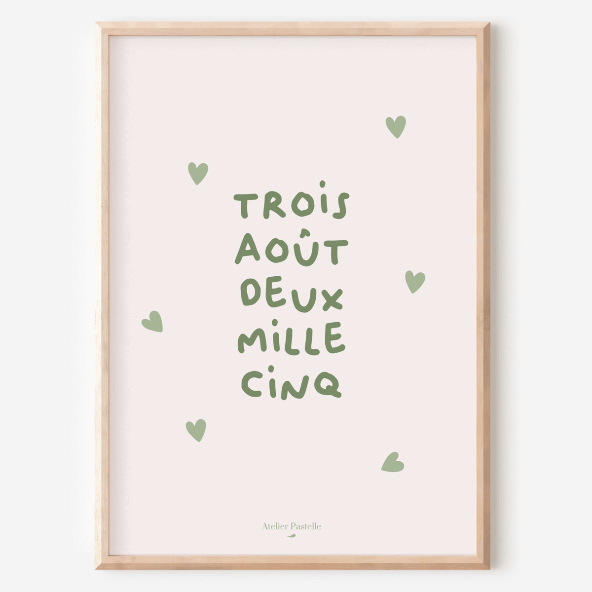 affiche cadeau de naissance enfant