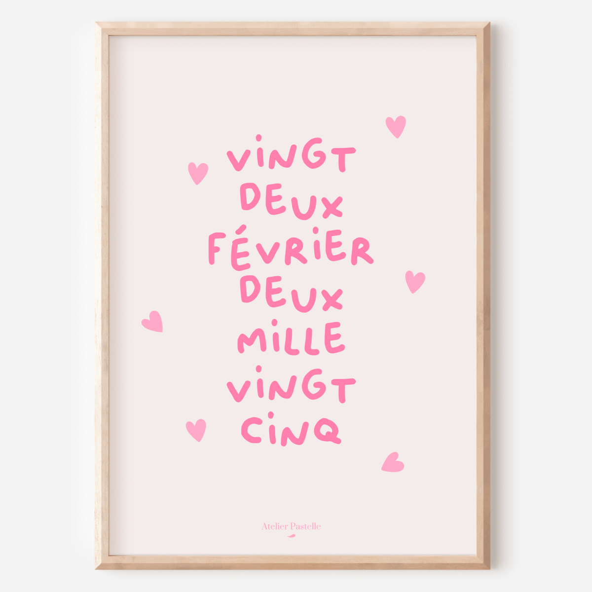 affiche personnalisable date naissance enfant