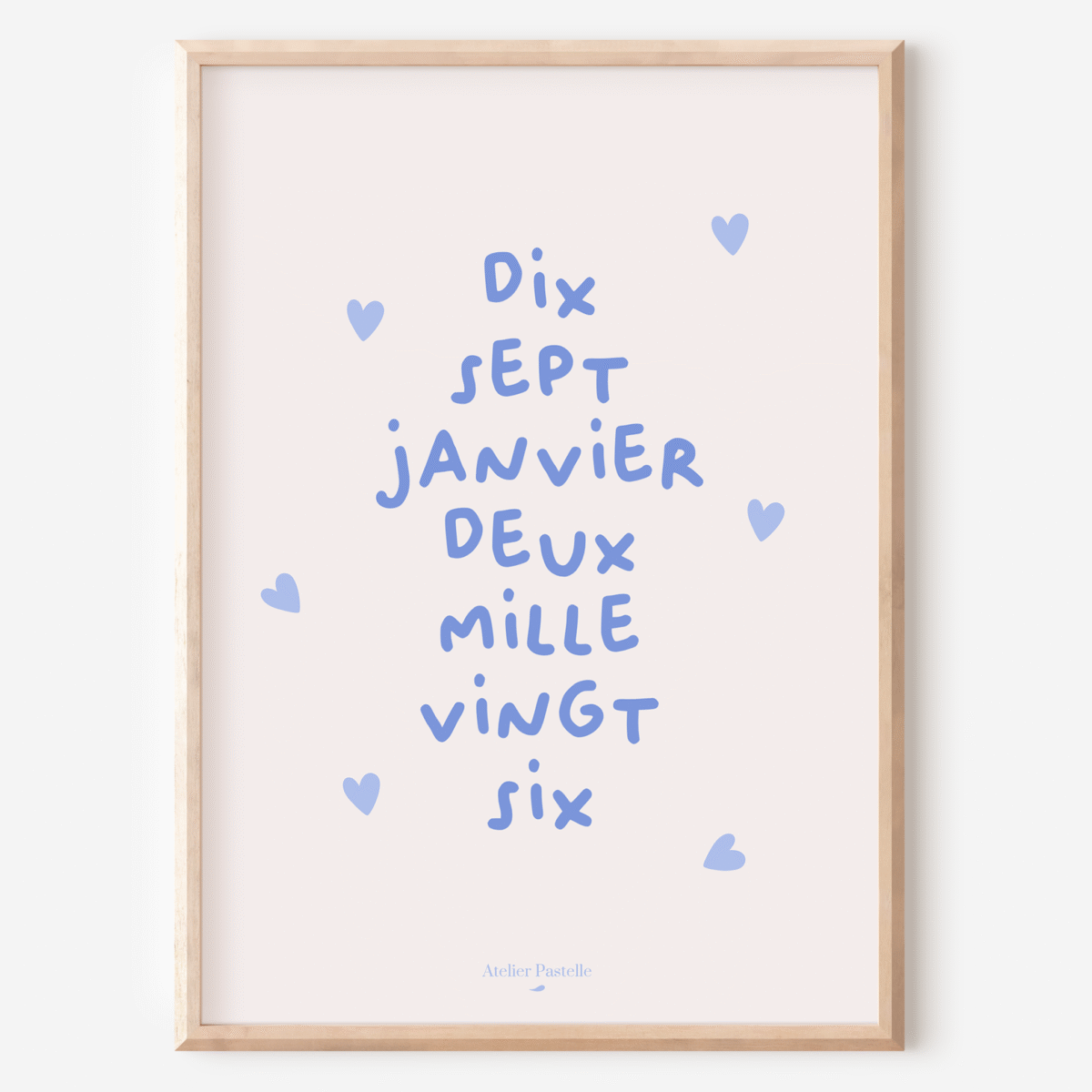 affiche cadeau de naissance bébé