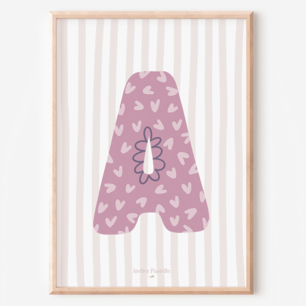 affiche initiale pour enfant A
