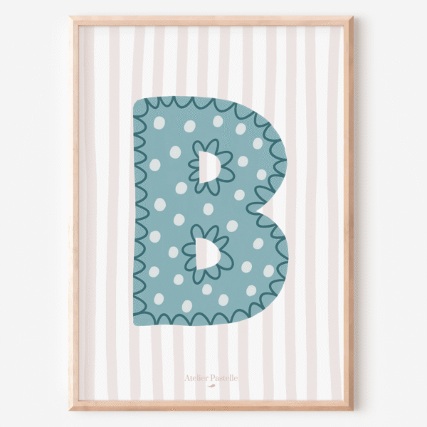 affiche lettre B enfant