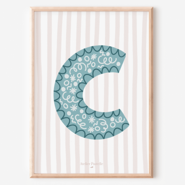 affiche initiale enfant