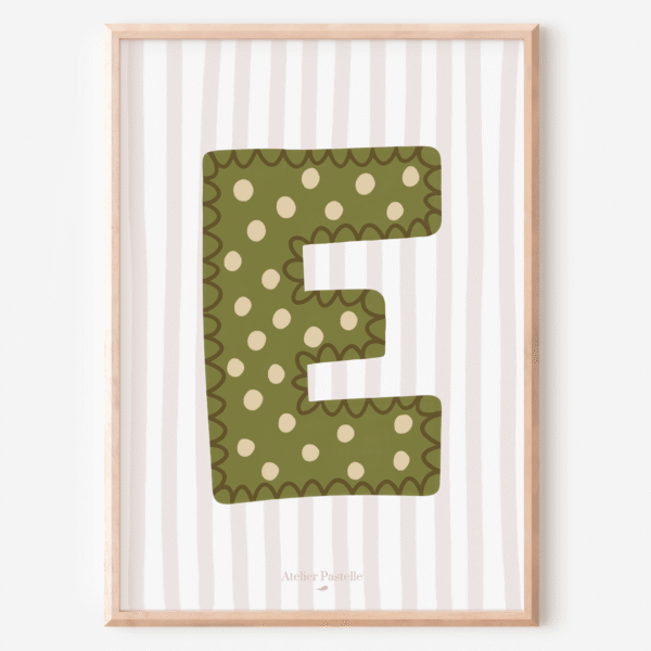 affiche lettre e enfant