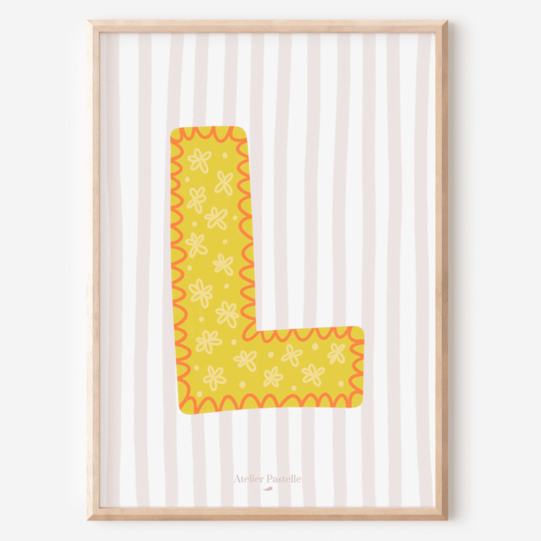 affiche lettre enfant